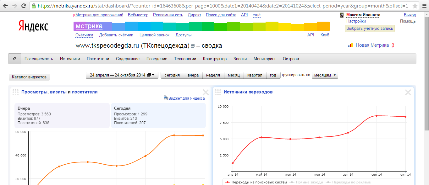 Посетители сайта в метрике. Метрика посещаемость сайта график.